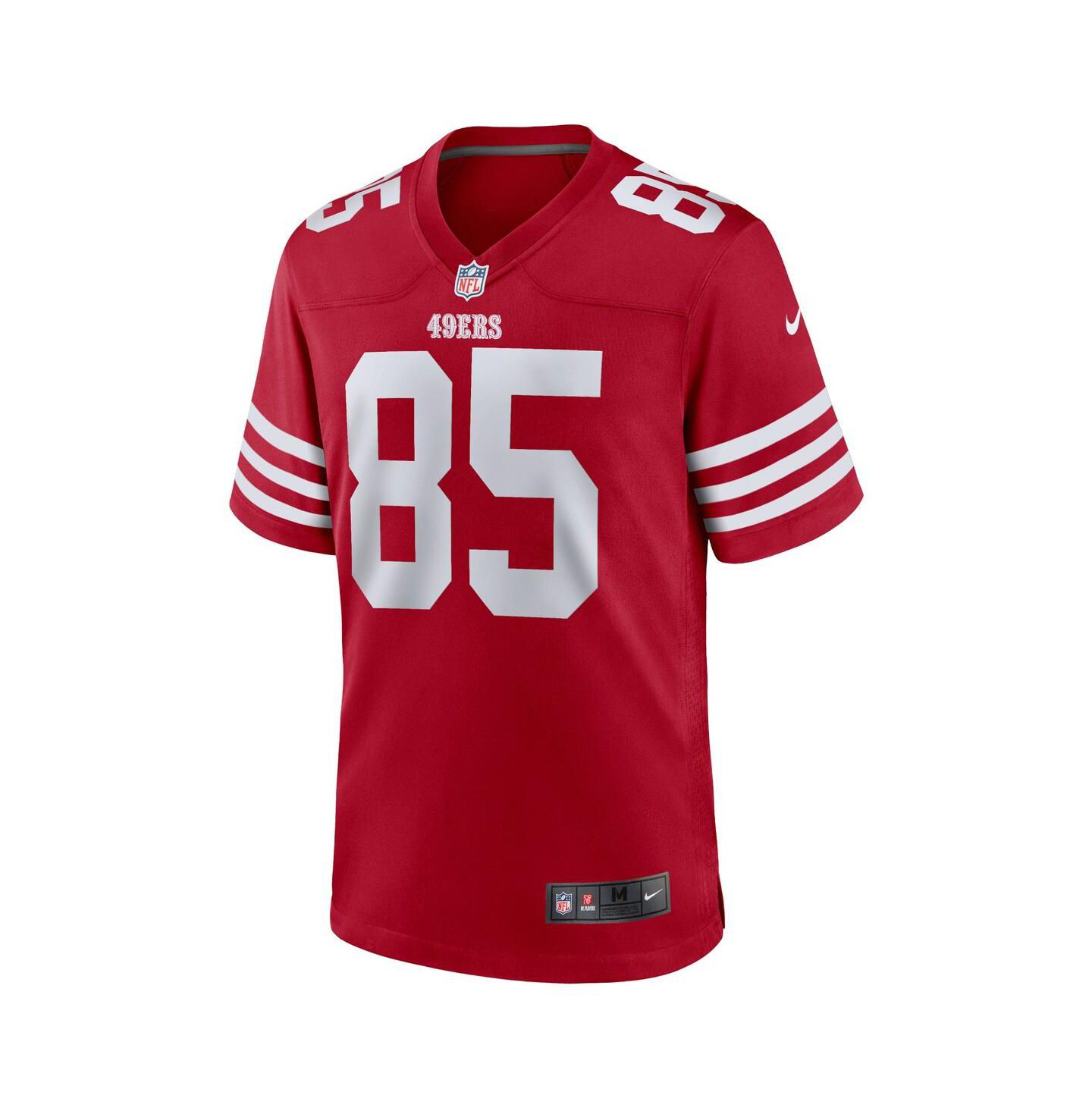 Мужской топ Nike George Kittle San Francisco 49ers Player Game Jersey, цвет: Алый — фото 3