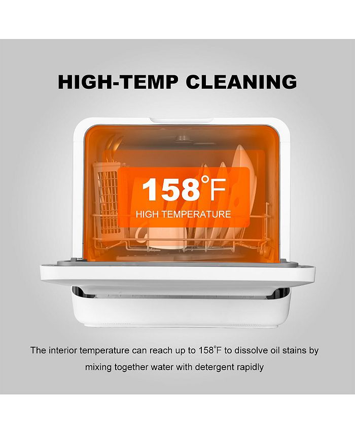 Ventray Portable Countertop Dishwashers with Air Dry Function 5 Washing