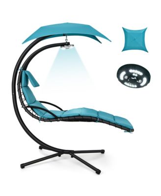 Macie hanging chaise lounger with stand hotsell