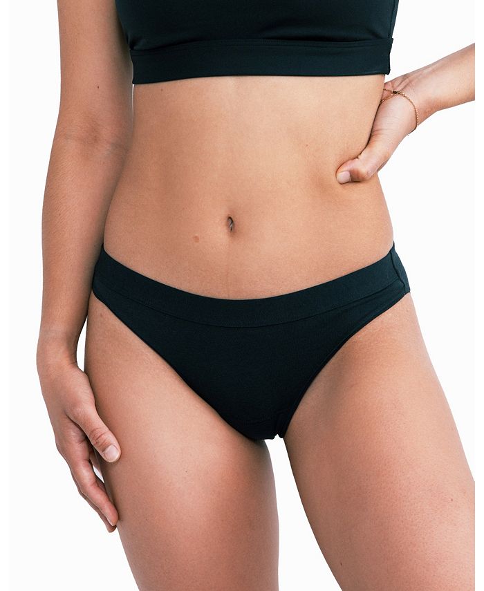 Saalt Leak proof Cotton Bikini - Macy's
