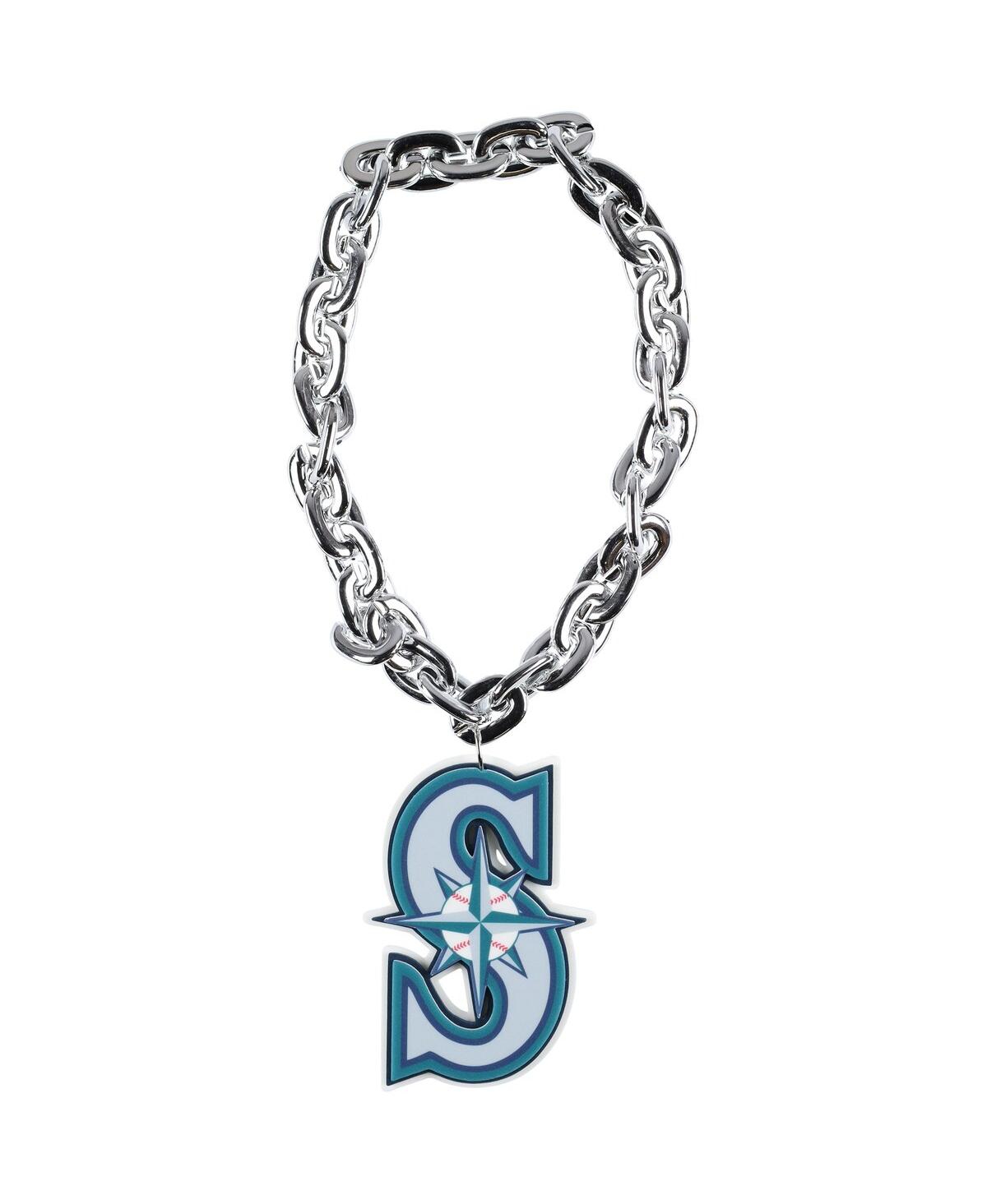Men's and Women's Silver Seattle Mariners Team Logo Fan Chain - Silver