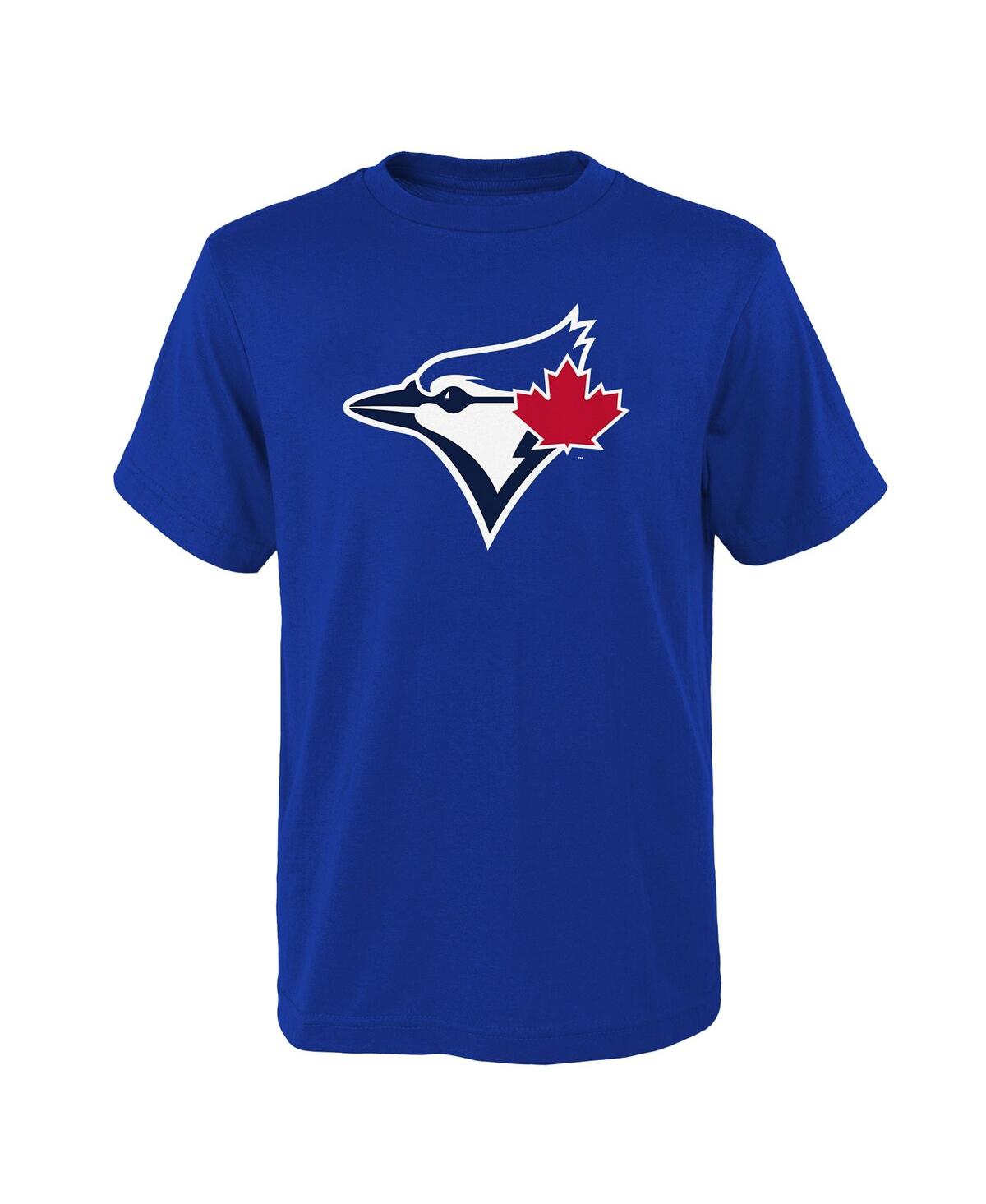 Outerstuff Kids' Big Boys And Girls Royal Toronto Blue Jays Logo Primary Team T-shirt