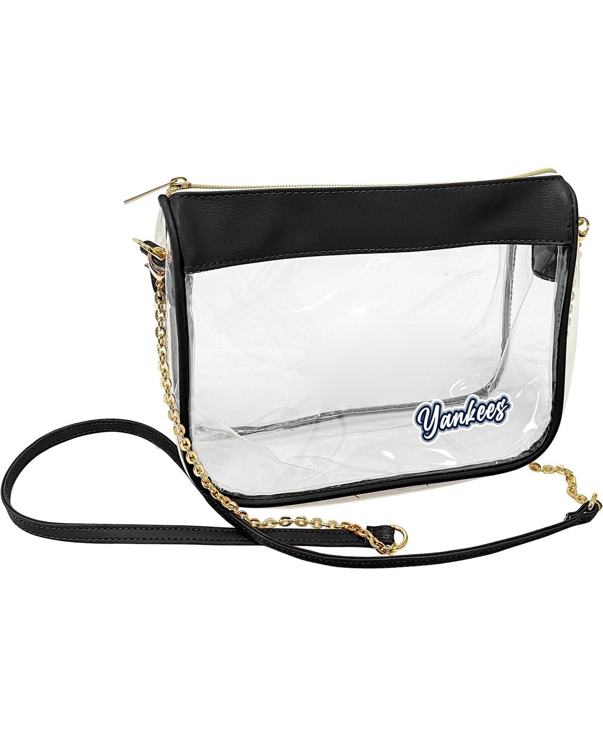 Logo Brands Women's New York Yankees Hype Stadium Crossbody Clear Bag
