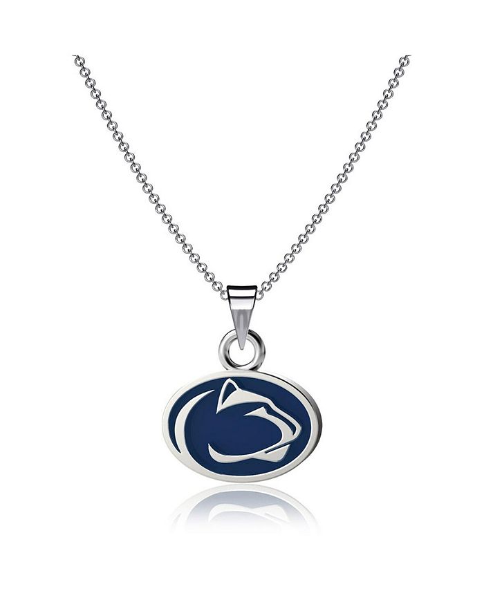Penn State Nittany Lions Women's Necklace - Stainless Steel Charm Necklace With Crystal