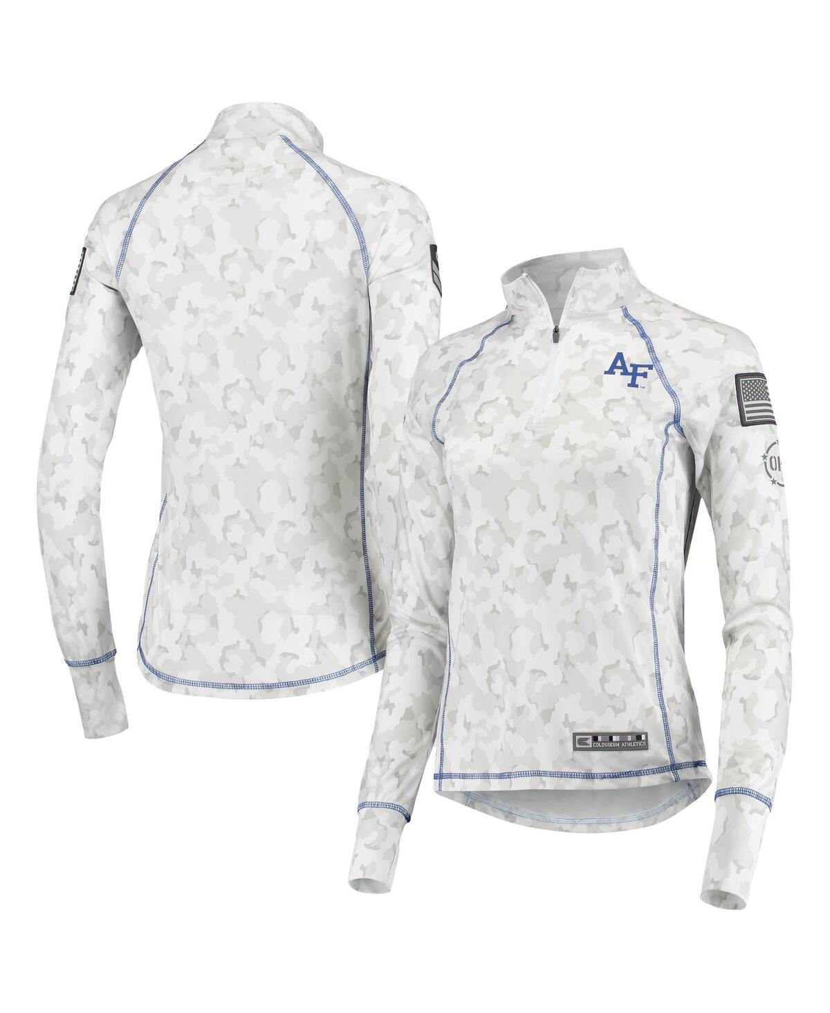 Colosseum White Air Force Falcons Oht Military Appreciation Officer Arctic Camo Fitted Lightweight 1 In White
