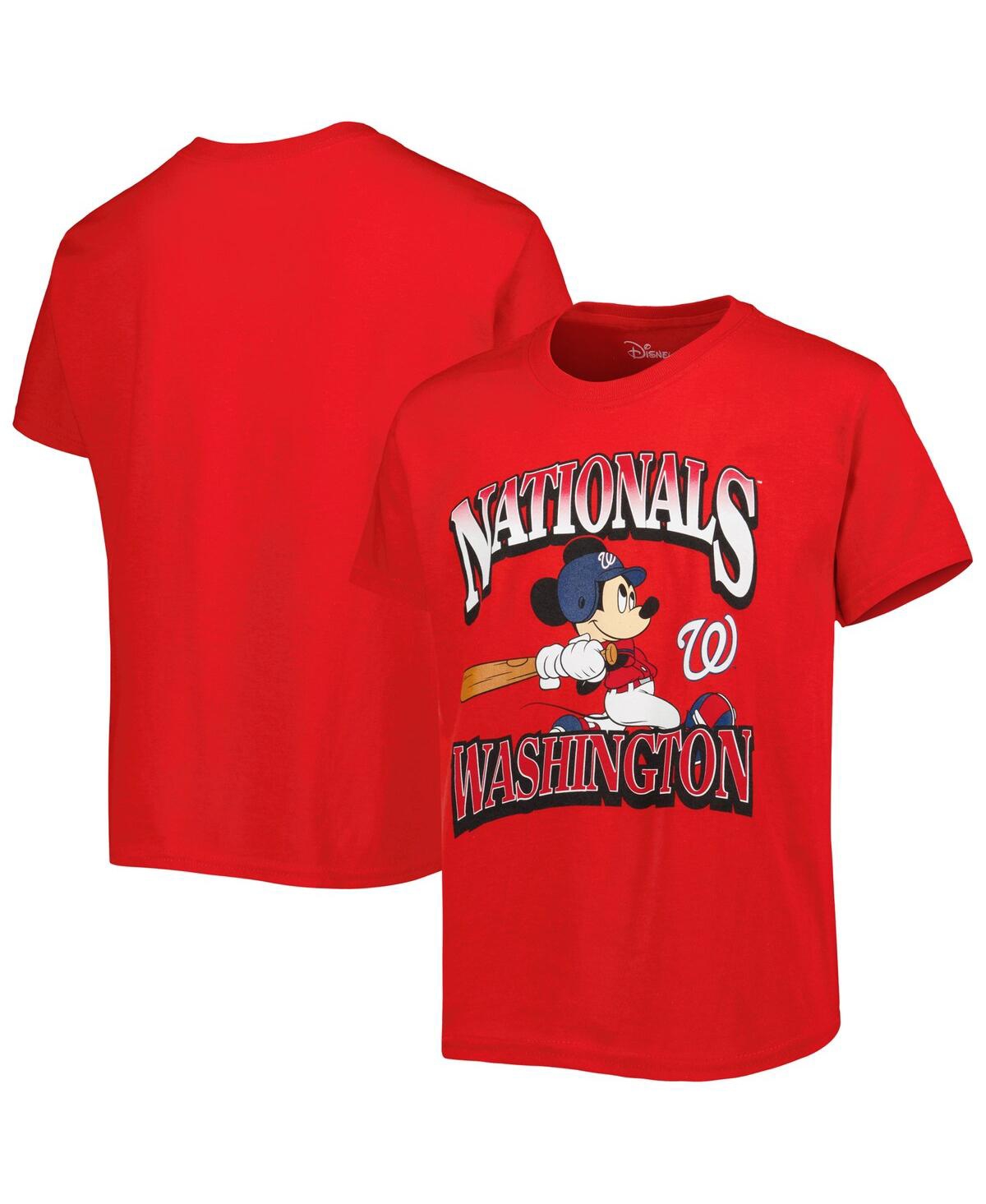 Outerstuff Kids' Big Boys And Girls Red Washington Nationals Disney Game Day T-shirt