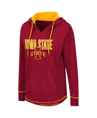 Women's Cardinal Iowa State Cyclones Tunic Pullover Hoodie