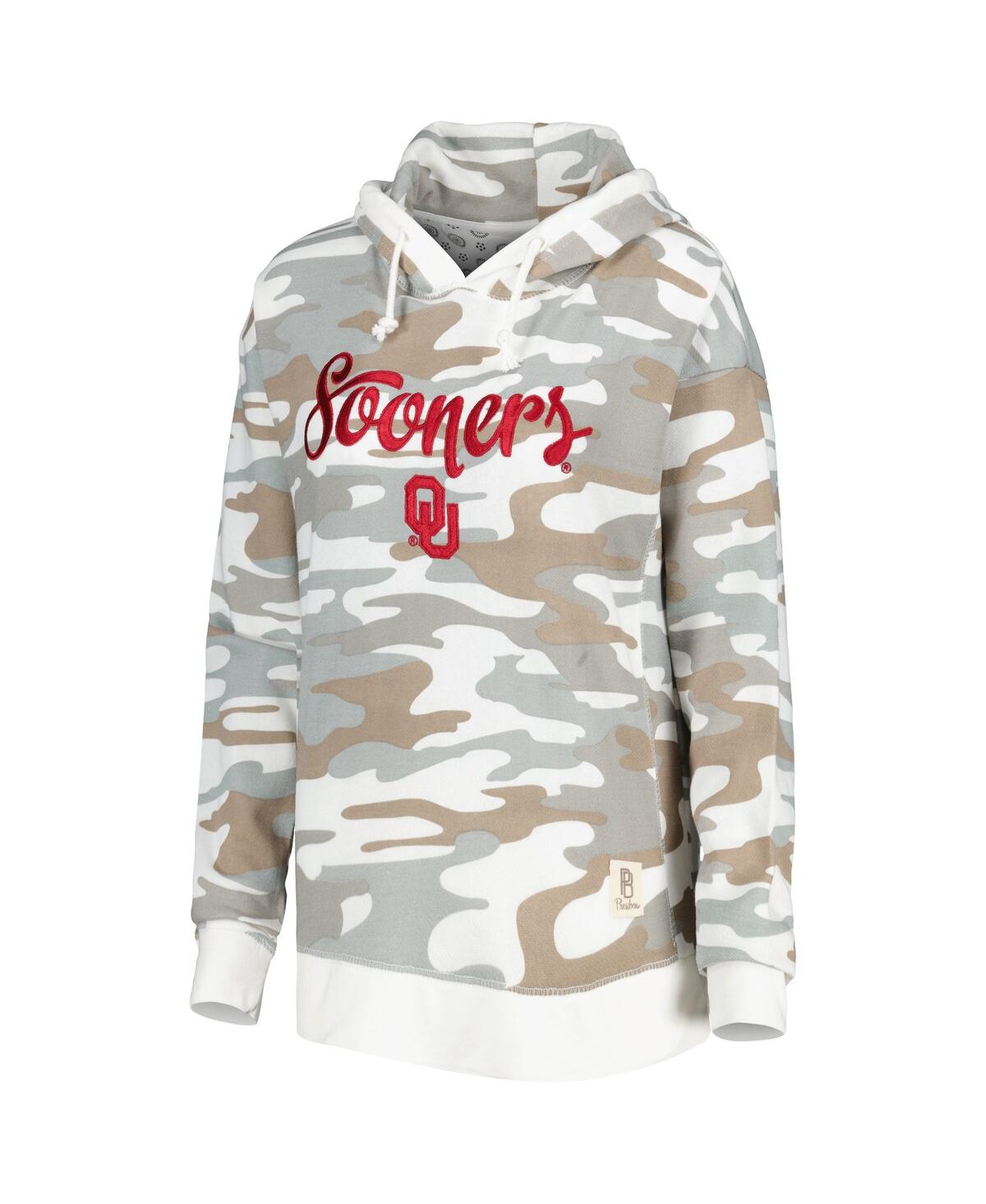 Shop Pressbox Women's  Camo Oklahoma Sooners San Pablo Pullover Hoodie