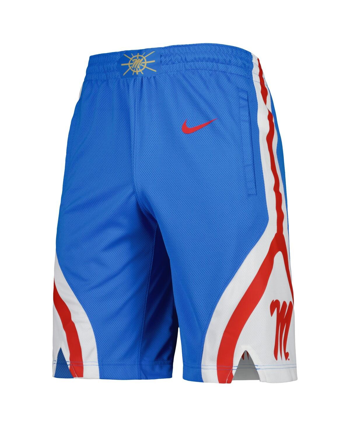 Men's NikeOle Miss Rebels Replica Performance Basketball Shorts - Powder Blue