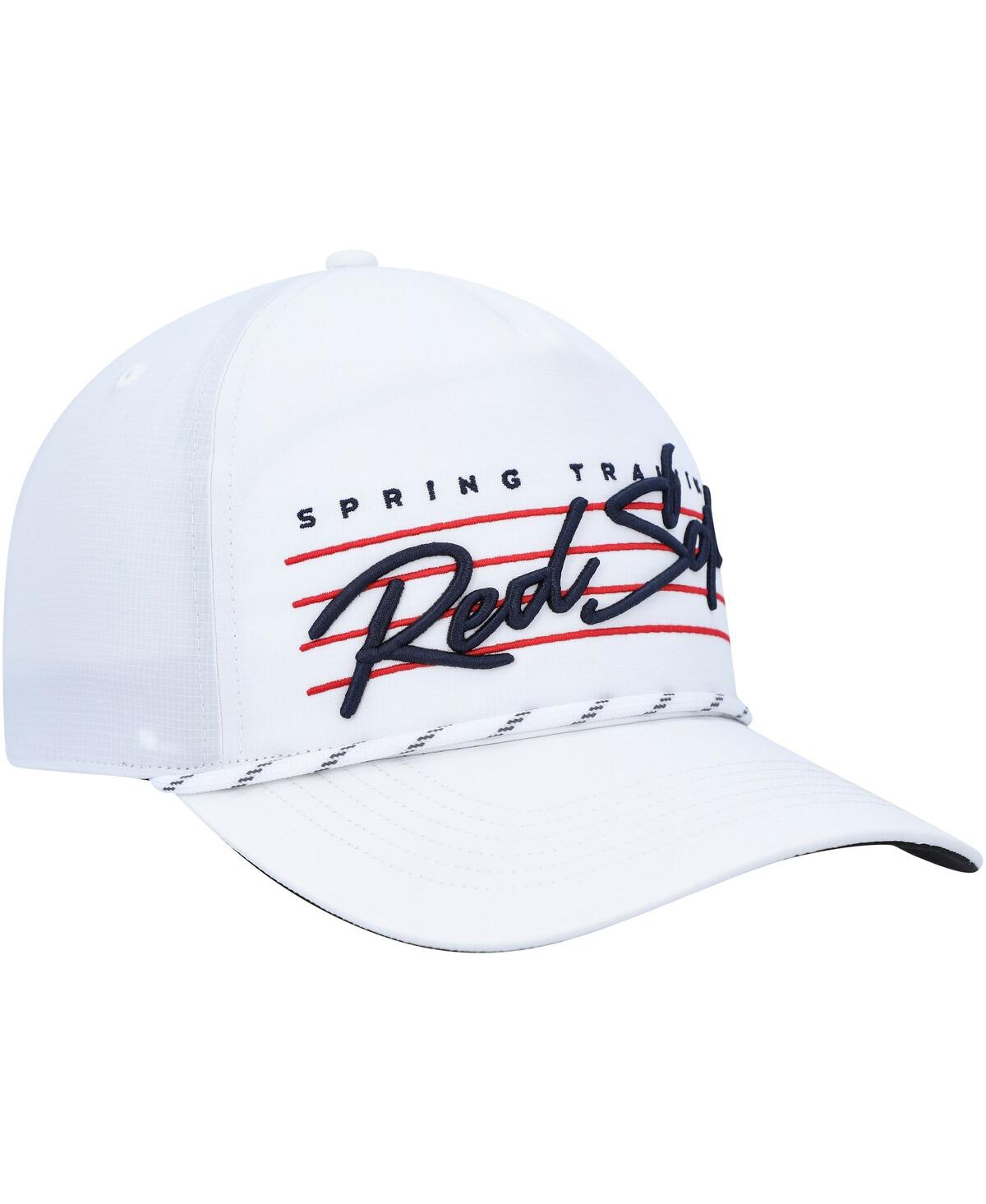 Shop 47 Brand Men's ' White Boston Red Sox Downburst Hitch Snapback Hat