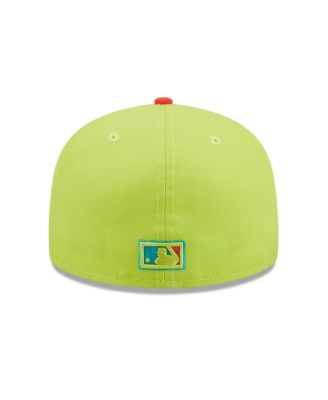 Men's Green and Red Washington Nationals 2008 Inaugural Season Cyber Highlighter 59FIFTY Fitted Hat