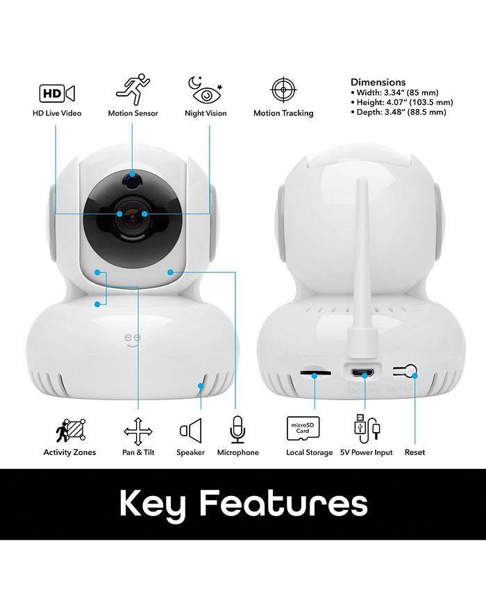 Geeni Sentinel 1080p Wireless Indoor Surveillance Camera with Auto