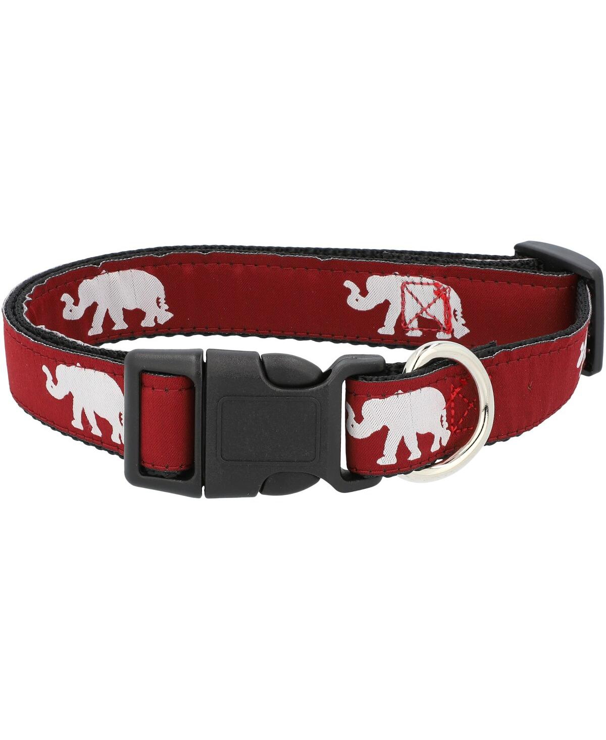 Alabama Crimson Tide Team 1" Regular Dog Collar - Crimson