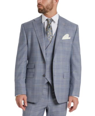 Tayion Collection - Men's Classic-Fit Plaid Suit Jacket