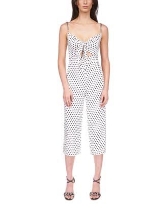 Michael Kors - Women's Sleeveless Classic Dot Tie Jumpsuit