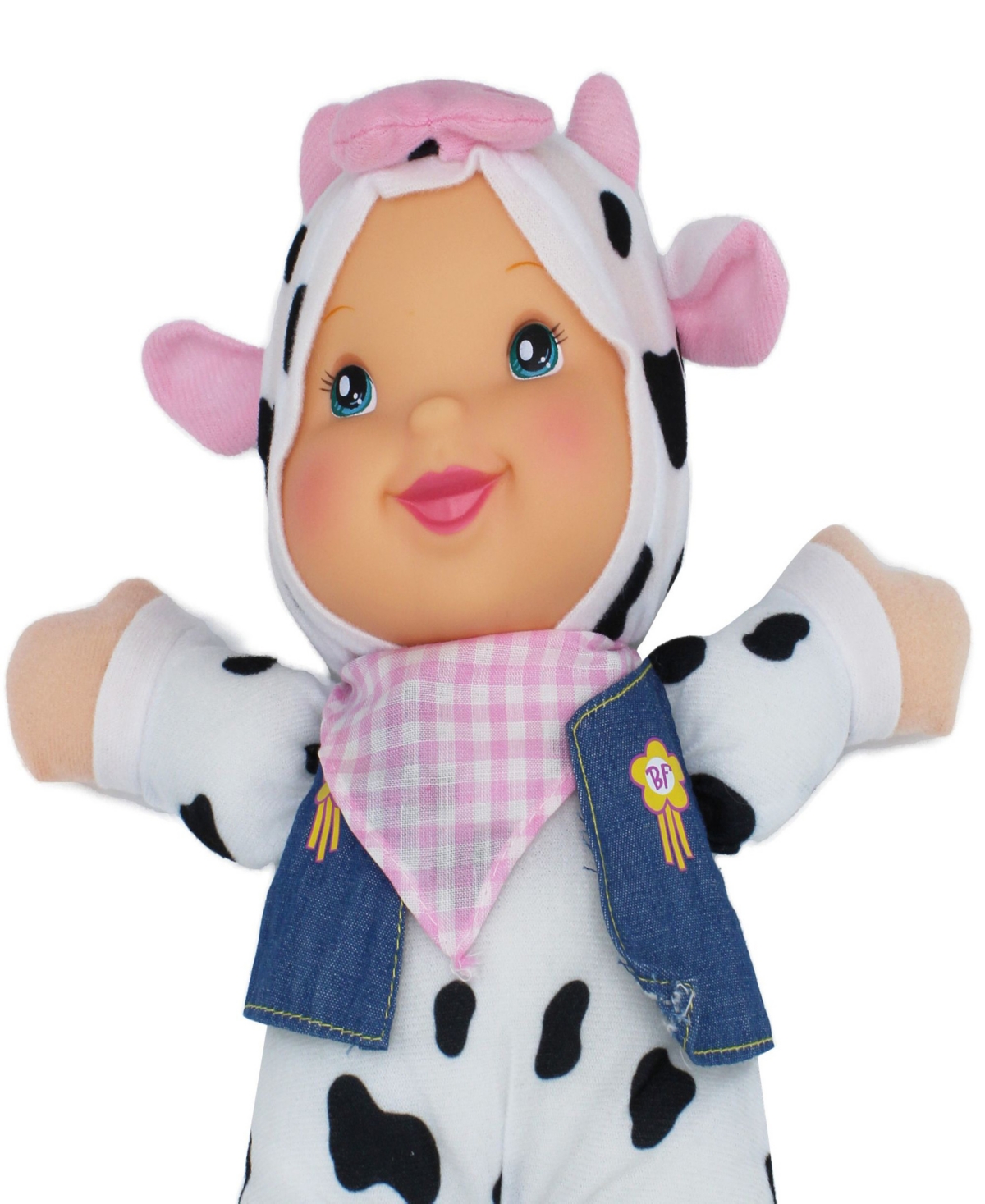 Shop Baby's First By Nemcor Goldberger Doll Farm Animal Friends Cow Bi-lingual English And Spanish In Multi