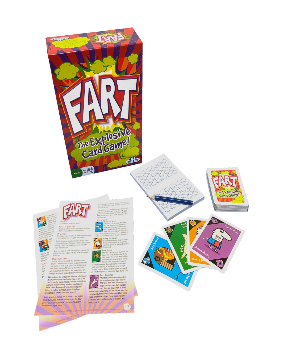 Outset Media Fart The Explosive Card Game In Multi