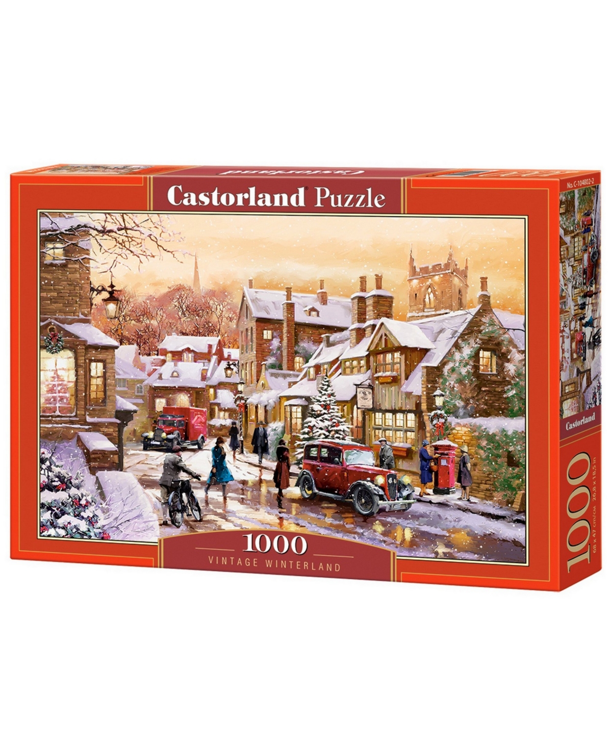Castorland Vintage-like Winterland Jigsaw Puzzle Set, 1000 Piece In Multicolor
