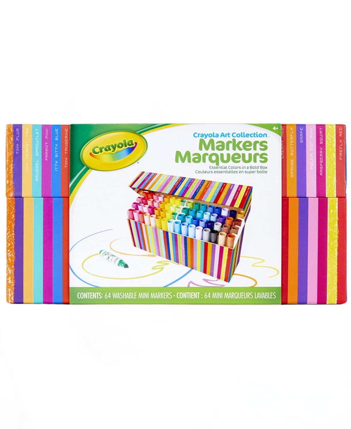 Crayola The Coloring Classic 64 Count Pip Squeaks Mini Coloring Markers Set In Multi