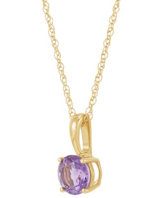 Birthstone Pendant in 14k Gold or 14k White Gold