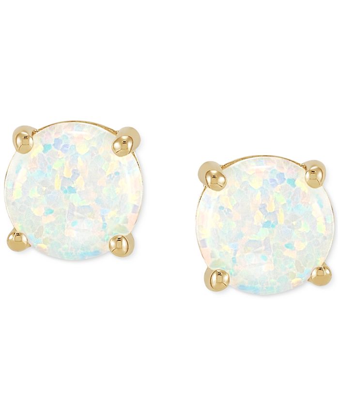 Macy's Birthstone Stud Earrings in 14k Gold or 14k White Gold - Macy's
