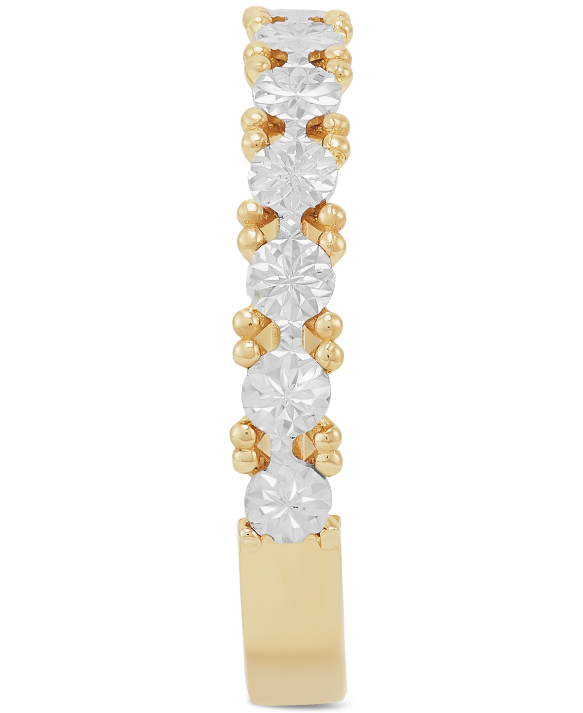 ItalianFloral Illusion Stack Ring in 10k Two-Tone Gold, Created for Macy's - Gold