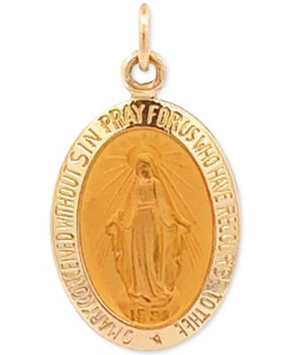 small 14k gold miraculous medal