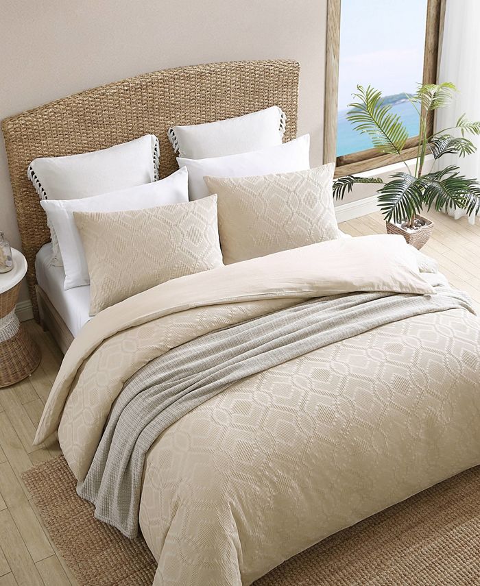 Tommy Bahama Home CLOSEOUT! Textured Waffle 3 Piece Comforter Set ...
