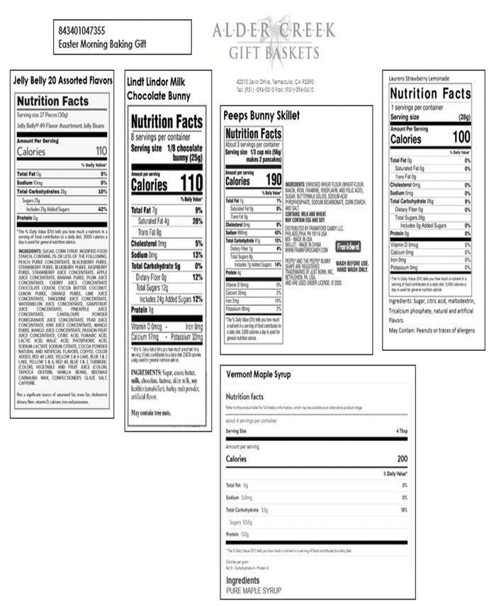 Alder Creek Gift Baskets Easter Morning Easter Baking Gift Basket Set