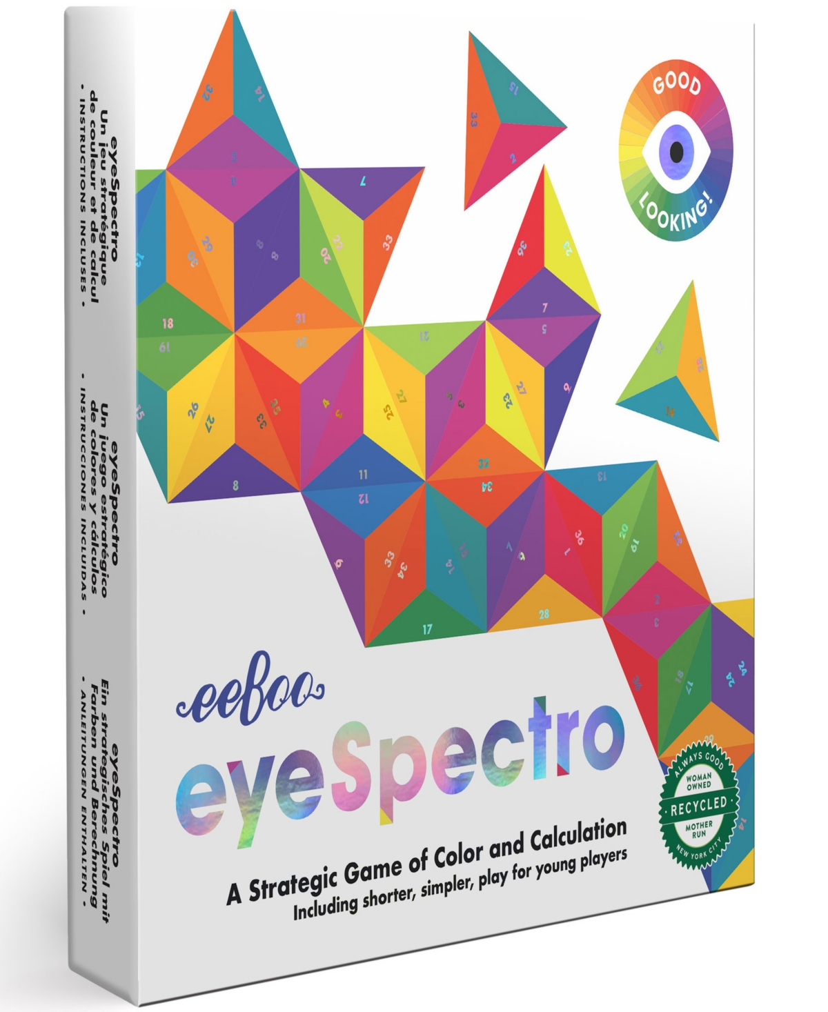 Eeboo Kids' Eyespectro Strategy Game, Ages 8 And Up In Multi