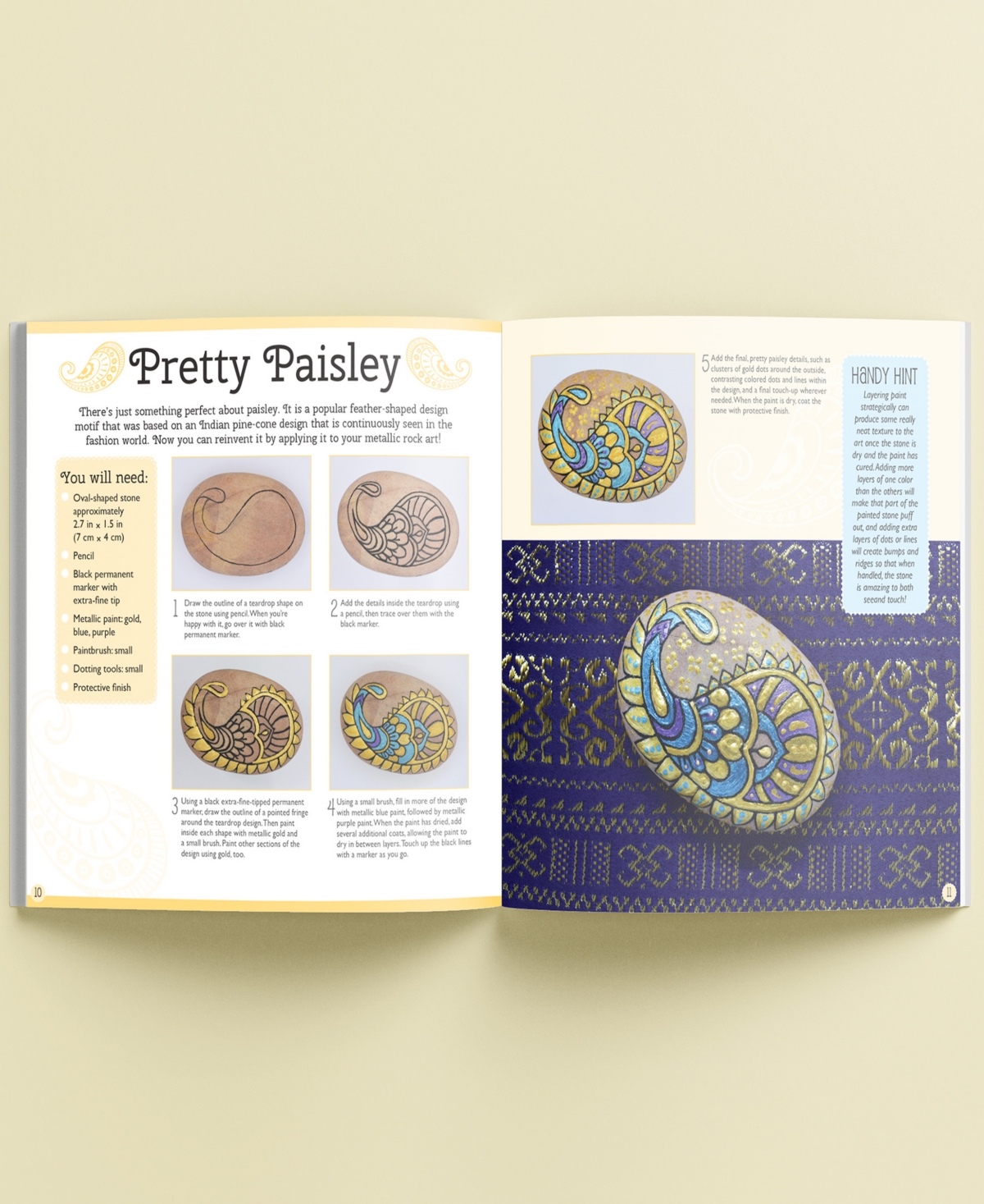 Metallic Rock Painting Box Set Diy Rock Painting For Adults Rocks, Brush, Paint included Mandala Stone Artist Create Rock Artwork At Home Arts And Cra