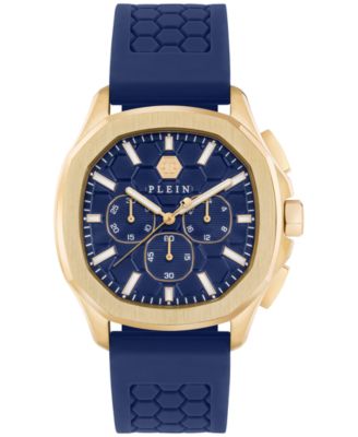 Philipp Plein - Men's Chronograph Spectre Blue Silicone Strap Watch 44mm