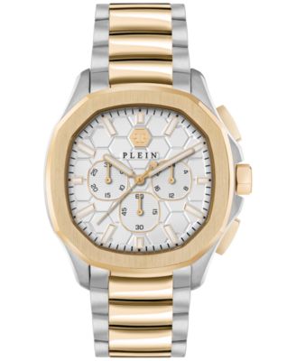 Philipp Plein - Men's Chronograph Spectre Two-Tone Stainless Steel Bracelet Watch 44mm