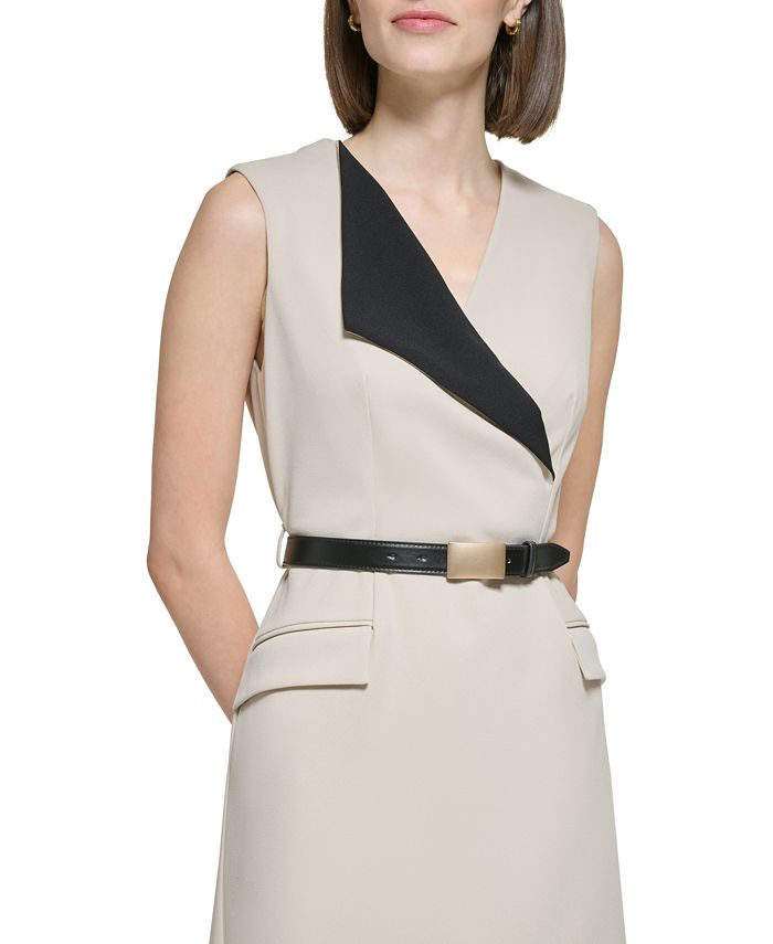 Kendra, Sleeveless belted A line dress