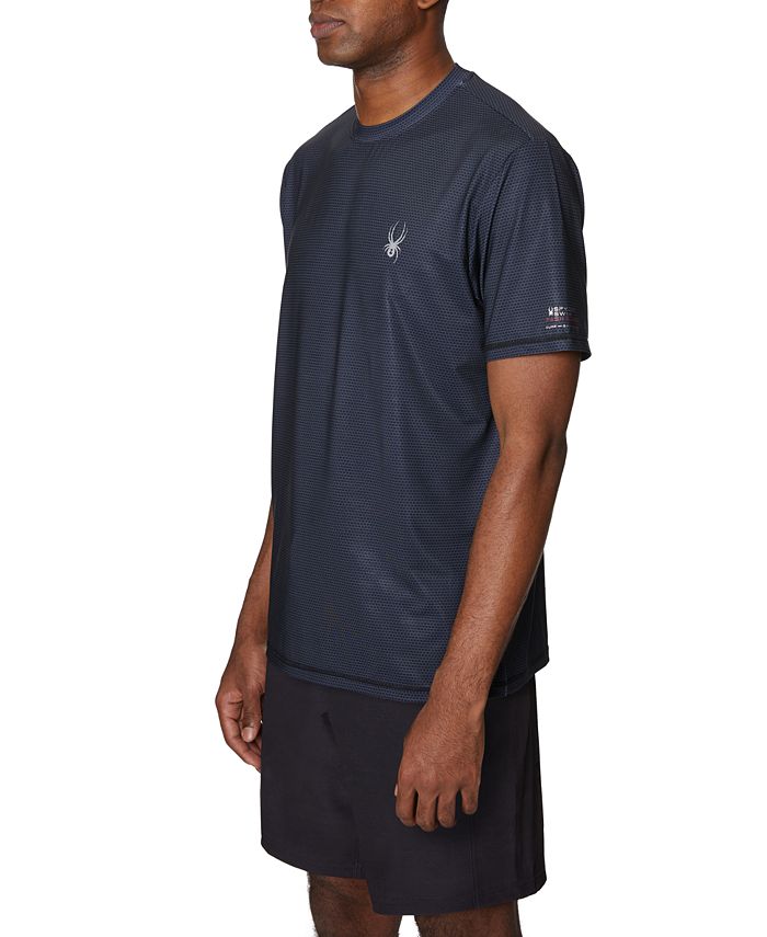 Spyder Men's Short Sleeve Button Down Shirt - Stretch Wrinkle Resistant Collared Shirt