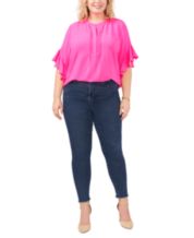 Iwpf - Women's Plus Size Curvy T-Shirt - Braves, Size: 2 - 18/20, Pink