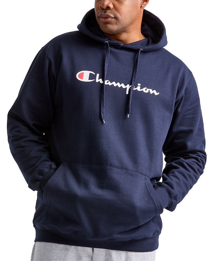Champion Men's Big & Powerblend Logo Fleece Hoodie Macy's