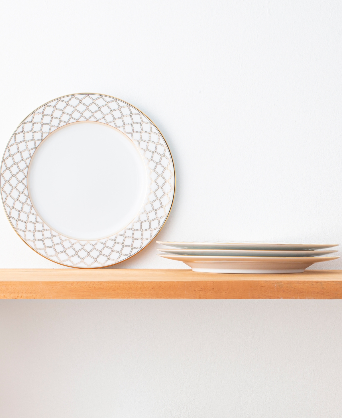 Noritake Eternal Palace Gold Set of 4 Dinner Plates, 10-1/2