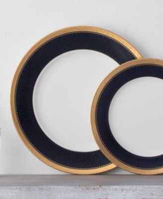 Odessa Cobalt Gold Set of 4 Dinner Plates, 10.50"