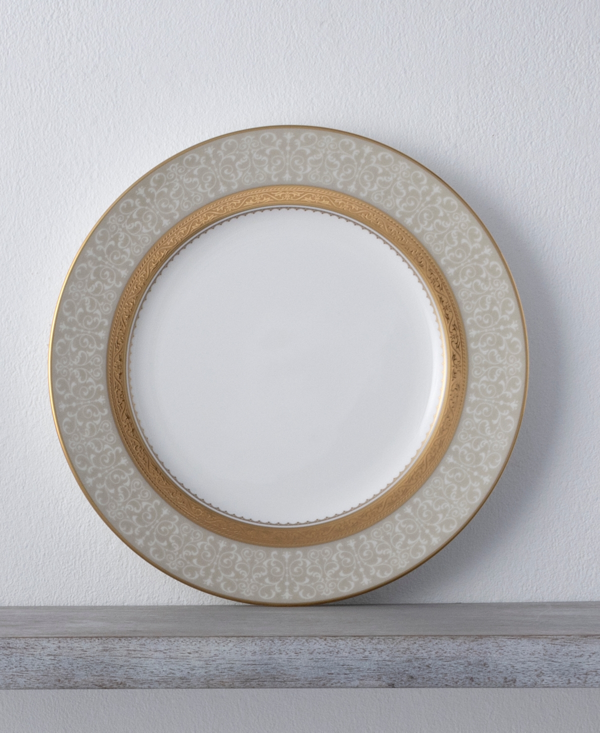 Noritake Odessa Gold Set of 4 Accent Plates, Service For 4