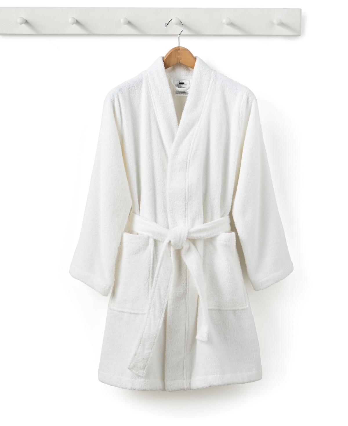 Home Design Cotton Terry Robe, Created For Macy's In White