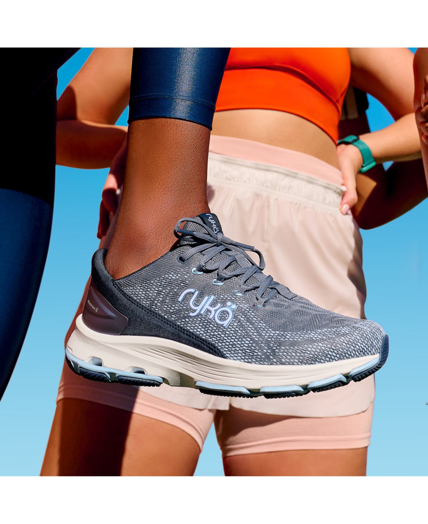 Женские кроссовки Ryka Devotion X Lace Up Walking, цвет: Чёрный сетчатый — фото 11