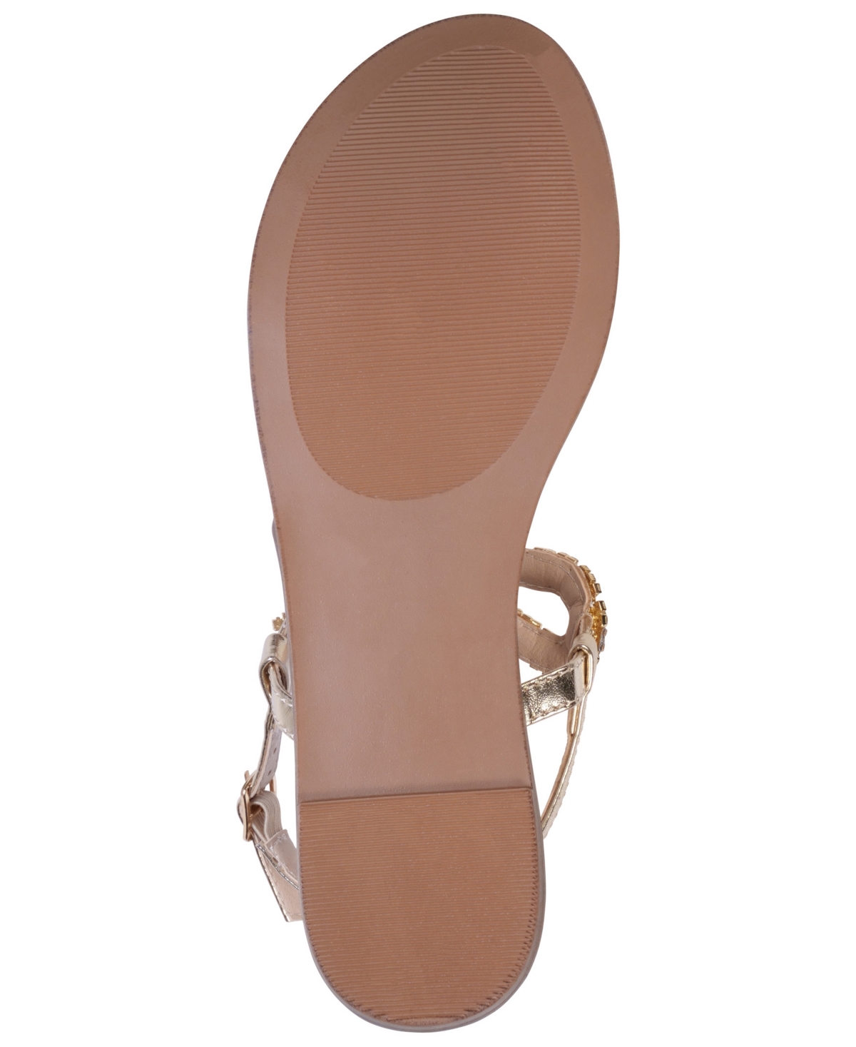 Gc Shoes Women's Lidia Embellished Snake Ornament Flat Sandals
