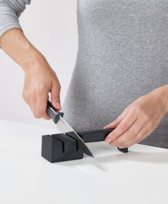 Elevate Knives Slim Block 5-Piece Knife Set with Ceramic Sharpener