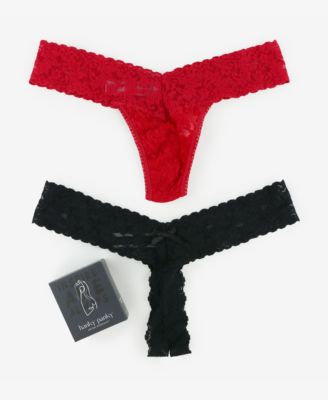 Hanky Panky - Women's 2-Pk. Giftable Naughty & Nice Thong Underwear 49NNPK