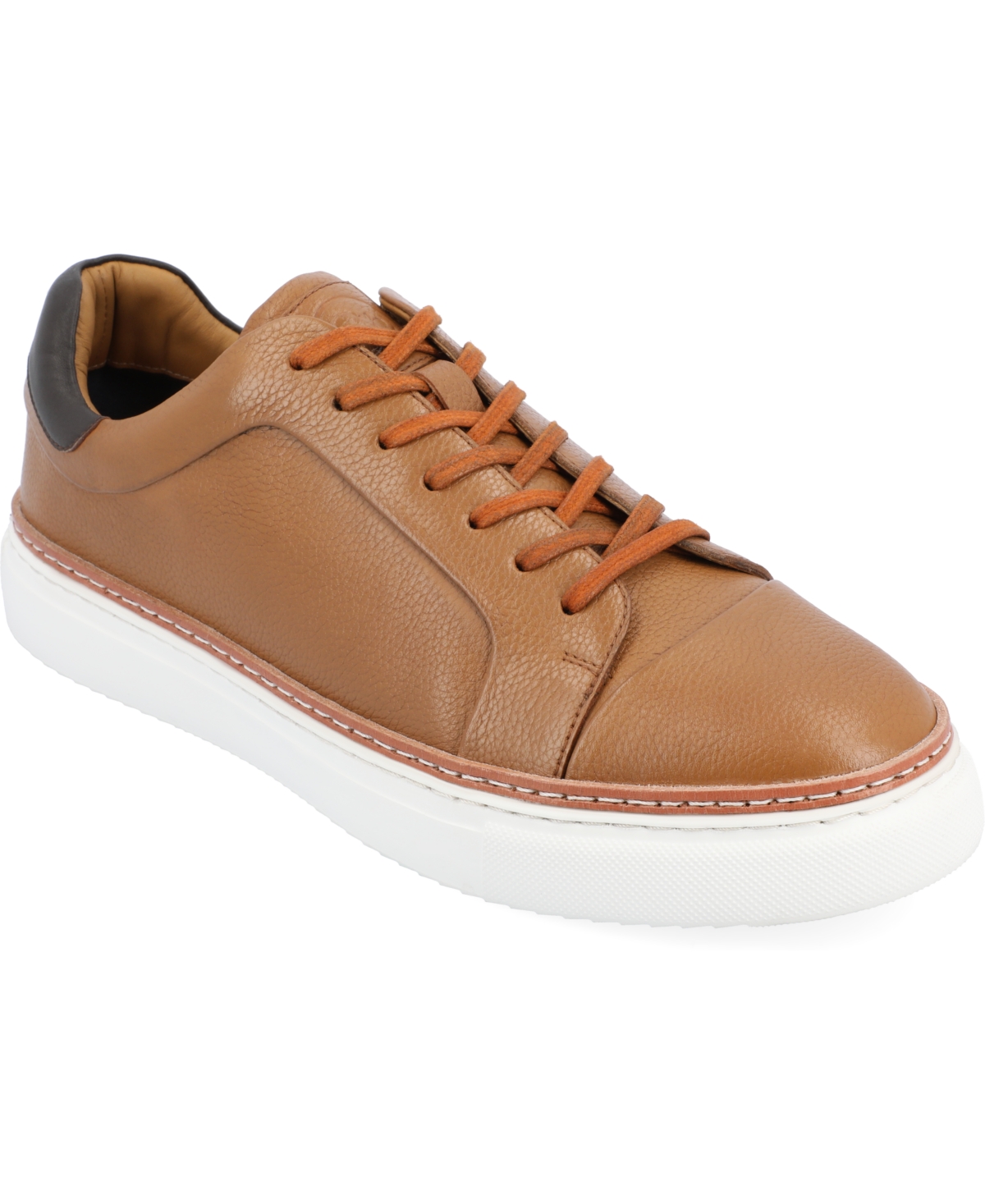 Thomas & Vine Men's Nathan Casual Leather Sneakers In Cognac