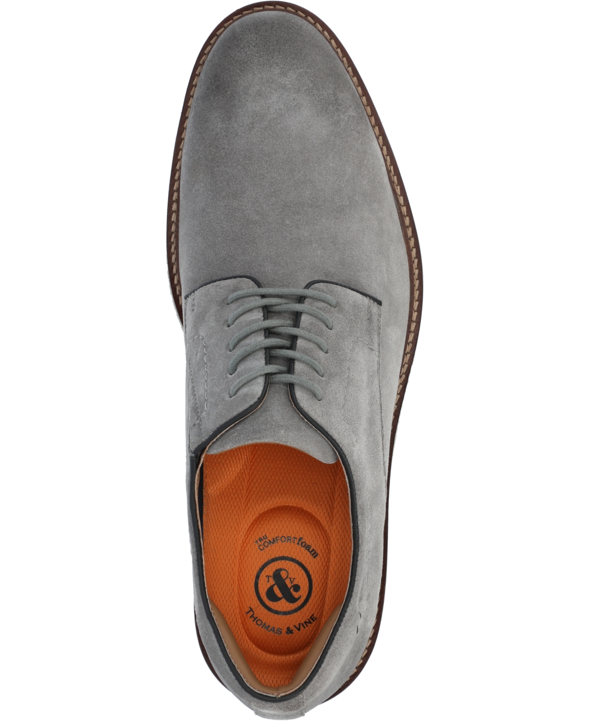 Thomas & Vine Men's Seneca Plain Toe Derby Casual Shoes