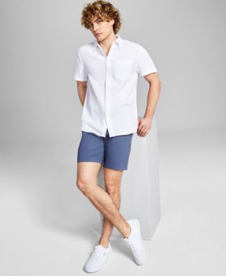 And Now This Now This April Hero 2 Chino Shorts Seersucker Shirt In White