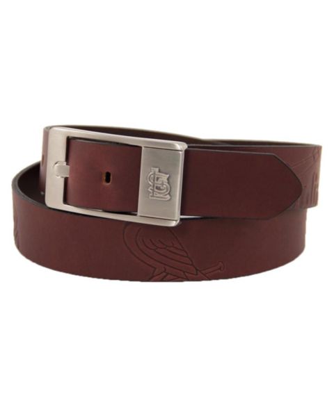 Мужской ремень Eagles Wings Brown St. Louis Cardinals Brandish Leather Belt