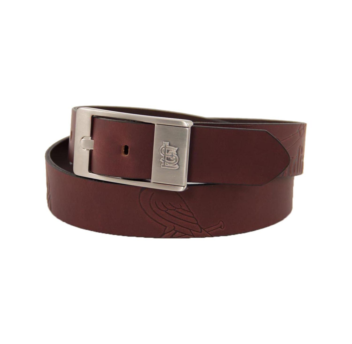 Men's Brown St. Louis Cardinals Brandish Leather Belt